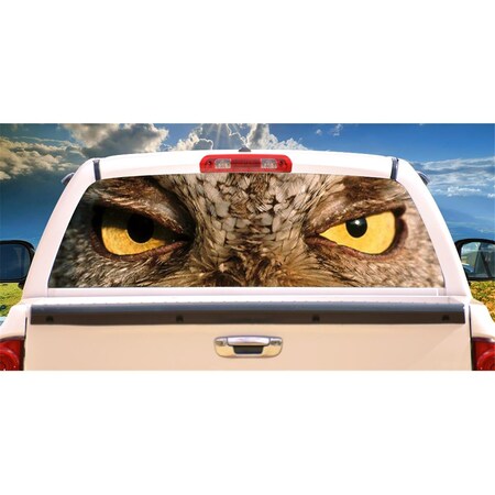 Amistad Owl Rear Window Graphic Thru Vinyl Back Decal - Truck Suv View AM3263077
